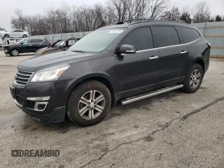 2015 Chevrolet Traverse LT z VIN 1GNKRHKD5FJ168742, wystawiony jako Copart lot #43631005 z przebiegiem 179 679 mil mil oraz Szkoda całkowita • Salvage title. Historia ofert i sprzedaży dostępna na DreamBid. Obrazek 1.