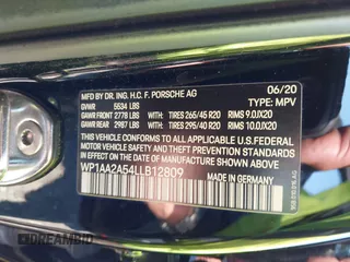 2020 Porsche Macan z VIN WP1AA2A54LLB12809, wystawiony jako IAAI lot #42189574 z przebiegiem 27 585 mil mil oraz . Historia ofert i sprzedaży dostępna na DreamBid. Obrazek 9.