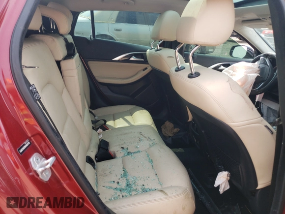2017 Infiniti QX30 Luxury with VIN SJKCH5CR9HA024782, listed as a Copart auction lot 50143561 with 76,899 mi miles and Salvage title. Bid and sale history available at DreamBid. Image 6.
