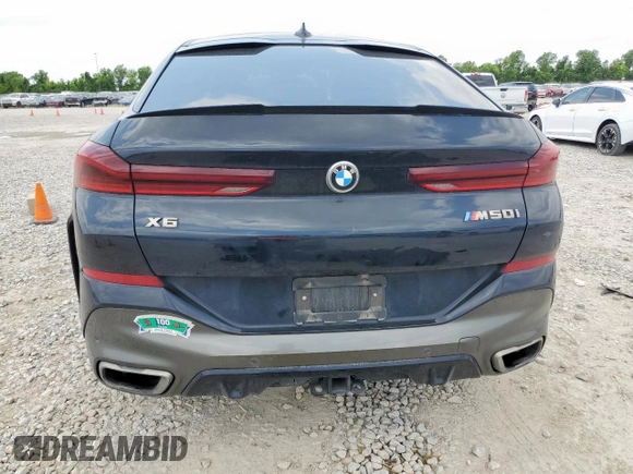 2022 BMW X6 M50i z VIN 5UXCY8C09N9J10045, wystawiony jako Copart lot #57225715 z przebiegiem 54 024 mil mil oraz Szkoda całkowita • Salvage title. Historia ofert i sprzedaży dostępna na DreamBid. Obrazek 6.