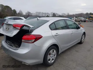 2017 Kia Forte LX with VIN 3KPFK4A76HE067017, listed as a IAAI auction lot 41198772 with 50,176 mi miles. Bid and sale history available at carsss.com. Image 4.