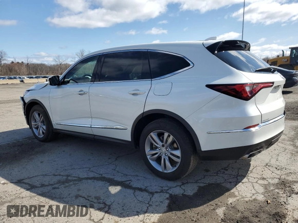 2022 Acura MDX with VIN 5J8YE1H34NL001829, listed as a Copart auction lot 51381795 with 50,698 mi miles and Salvage Title. Bid and sale history available at carsss.com. Image 2.