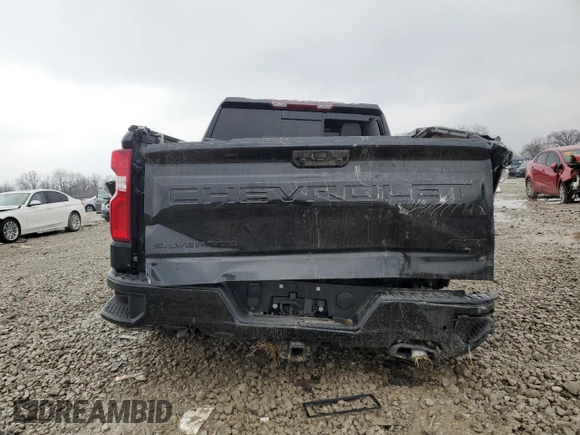 2024 Chevrolet Silverado 1500 RST with VIN 2GCUDEED5R1259289, listed as a Copart auction lot 46153015 with 8,805 mi miles and Salvage Title. Bid and sale history available at carsss.com. Image 6.
