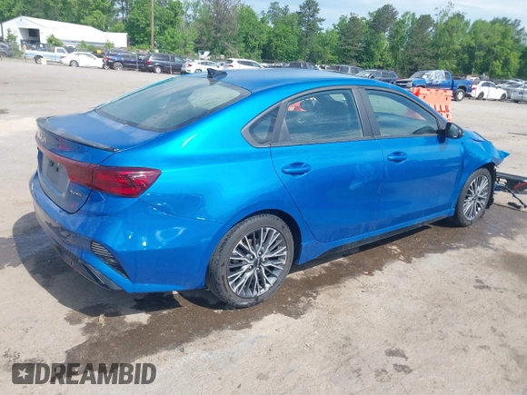 2022 Kia Forte GT-Line with VIN 3KPF54AD7NE442356, listed as a IAAI auction lot 42055052 with 48,336 mi miles and . Bid and sale history available at carsss.com. Image 4.
