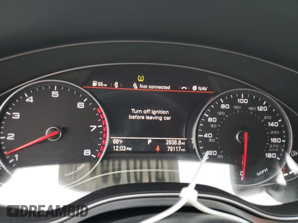 2016 Audi A7 3.0 Premium Plus with VIN WAUWGAFC2GN089383, listed as a Copart auction lot 47678354 with 79,117 mi miles. Bid and sale history available at carsss.com. Image 9.
