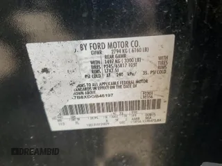 2013 Ford Explorer z VIN 1FM5K7B8XDGB46197, wystawiony jako Copart lot #61483625 z przebiegiem Nie podano mil oraz Szkoda całkowita • Salvage title. Historia ofert i sprzedaży dostępna na DreamBid. Obrazek 12.