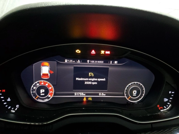 2018 Audi SQ5 Premium Plus with VIN WA1A4AFY7J2151817, listed as a Copart auction lot 80998964 with 51,759 mi miles and Salvage Title. Bid and sale history available at DreamBid. Image 9.