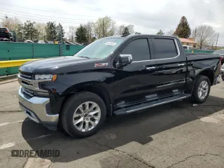 2019 Chevrolet Silverado 1500 LTZ with VIN 3GCUYGED7KG190585, listed as a Copart auction lot 54433485 with 49,041 mi miles and Salvage Title. Bid and sale history available at DreamBid. Image 1.