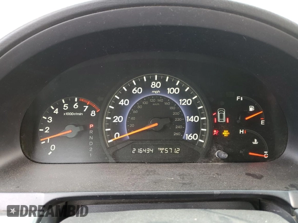 2005 Honda Odyssey EX-L with VIN 5FNRL38715B116530, listed as a Copart auction lot 50807575 with 216,434 mi miles and Salvage Title. Bid and sale history available at DreamBid. Image 9.