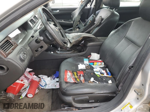 2014 Chevrolet Impala LTZ with VIN 2G1WC5E35E1115800, listed as a Copart auction lot 56685685 with 190,457 mi miles and Salvage title. Bid and sale history available at DreamBid. Image 7.