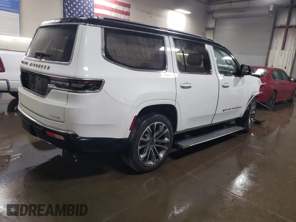 2024 Jeep Grand Wagoneer Series III with VIN 1C4SJVGP6RS108663, listed as a Copart auction lot 77078524 with 2,124 mi miles and Salvage title. Bid and sale history available at DreamBid. Image 3.
