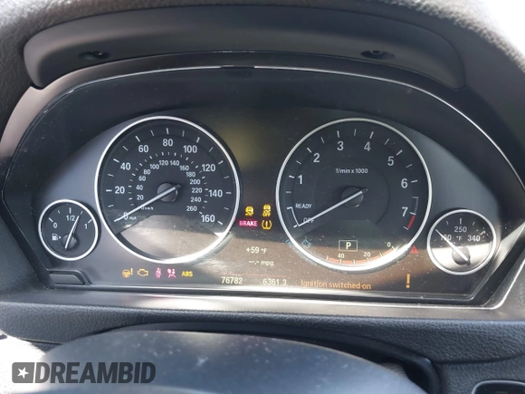 2015 BMW 3 Series 320i with VIN WBA3B1G56FNT06434, listed as a IAAI auction lot 41772918 with 76,782 mi miles. Bid and sale history available at carsss.com. Image 7.