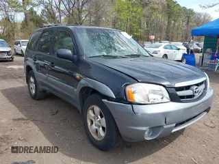 2002 Mazda Tribute LX with VIN 4F2YU08152KM63439, listed as a IAAI auction lot 42108181 with 146,428 mi miles and . Bid and sale history available at carsss.com. Image 1.