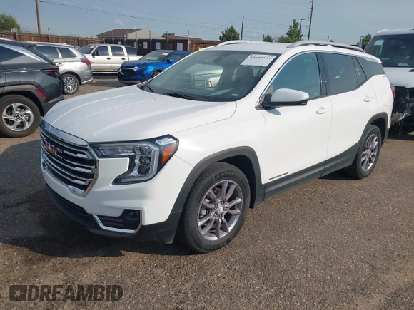 2023 GMC Terrain SLT with VIN 3GKALPEG4PL233861, listed as a IAAI auction lot 42687573 with 55,987 mi miles and . Bid and sale history available at DreamBid. Image 2.