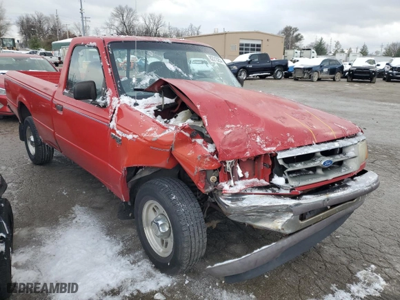1997 Ford Ranger XLT with VIN 1FTCR10A8VPA12915, listed as a Copart auction lot 82215254 with 154,788 mi miles and Salvage Title. Bid and sale history available at carsss.com. Image 4.