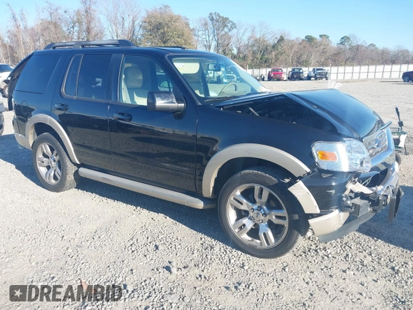 2009 Ford Explorer Eddie Bauer with VIN 1FMEU64E09UA42589, listed as a IAAI auction lot 41245350 with 104,081 mi miles and . Bid and sale history available at DreamBid. Image 1.
