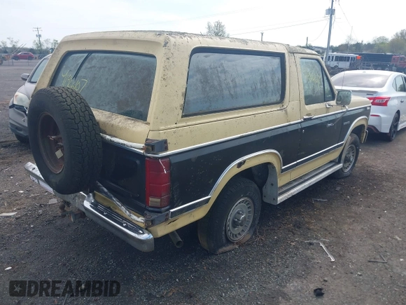 1984 Ford Bronco with VIN 1FMEU15FXELA50791, listed as a IAAI auction lot 41926107 with 12,469 mi miles and . Bid and sale history available at DreamBid. Image 4.