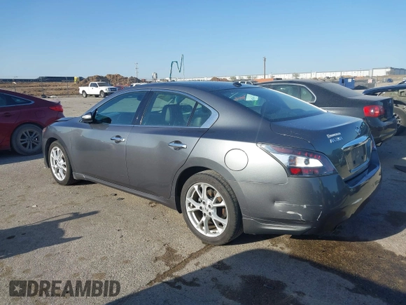 2014 Nissan Maxima 3.5 S with VIN 1N4AA5AP4EC476676, listed as a IAAI auction lot 41853243 with 104,616 mi miles. Bid and sale history available at carsss.com. Image 3.