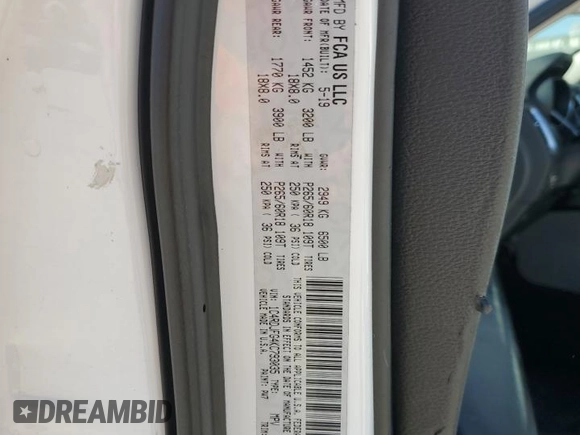 2019 Dodge Durango Pursuit with VIN 1C4RDJFG4KC793035, listed as a Copart auction lot 49139165 with 77,144 mi miles and Clean title. Bid and sale history available at DreamBid. Image 13.