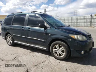 2004 Mazda MPV LX with VIN JM3LW28A740501128, listed as a Copart auction lot 48497405 with 277,365 mi miles and Salvage Title. Bid and sale history available at carsss.com. Image 4.