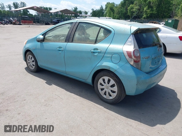 2014 Toyota Prius One with VIN JTDKDTB30E1077183, listed as a IAAI auction lot 42183675 with 92,560 mi miles and . Bid and sale history available at DreamBid. Image 3.