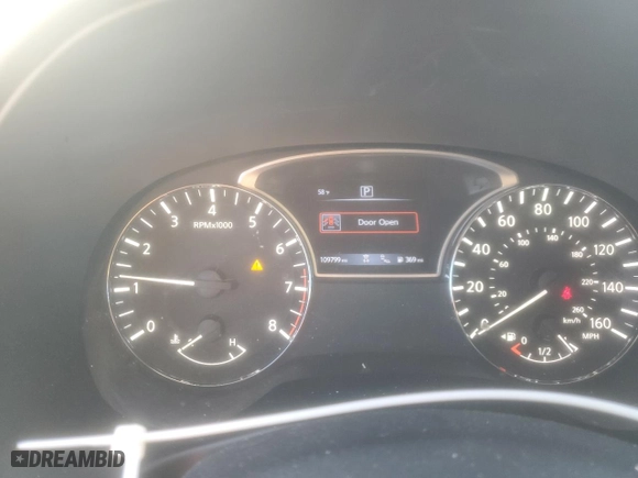 2019 Nissan Pathfinder S with VIN 5N1DR2MN8KC585495, listed as a Copart auction lot 42338135 with 109799 miles and Salvage Title. Bid and sale history available at carsss.com. Image 9.