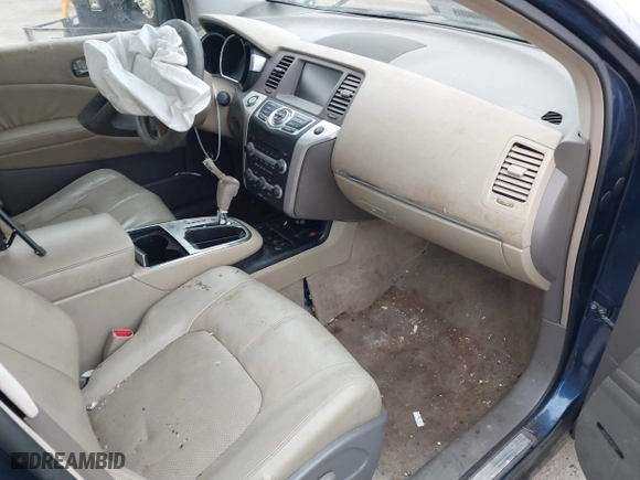 2009 Nissan Murano SL with VIN JN8AZ18W79W160626, listed as a IAAI auction lot 41786916 with 211,448 mi miles. Bid and sale history available at carsss.com. Image 5.