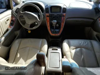 1999 Lexus RX 300 Luxury SUV with VIN JT6GF10U1X0043401, listed as a Copart auction lot 46037265 with 123,935 mi miles and Salvage Title. Bid and sale history available at carsss.com. Image 8.