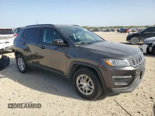 2018 Jeep Compass Sport with VIN 3C4NJCAB3JT368987, listed as a Copart auction lot 50215885 with 77,693 mi miles and Salvage Title. Bid and sale history available at carsss.com. Image 4.