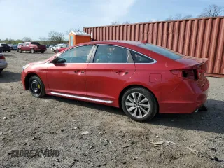 2017 Hyundai Sonata Sport with VIN 5NPE34AF2HH497204, listed as a Copart auction lot 53440325 with 122,653 mi miles and Salvage Title. Bid and sale history available at carsss.com. Image 2.