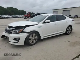 2015 Kia Optima Hybrid EX with VIN KNAGN4AD9F5088323, listed as a Copart auction lot 65185654 with 138,823 mi miles and Salvage Title. Bid and sale history available at carsss.com. Image 1.