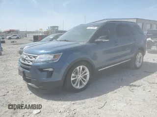 2018 Ford Explorer XLT with VIN 1FM5K7D8XJGB89107, listed as a Copart auction lot 51527655 with 54,724 mi miles and Salvage Title. Bid and sale history available at DreamBid. Image 1.