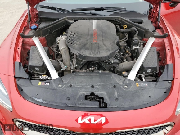 2022 Kia Stinger GT1 with VIN KNAE45LC0N6113591, listed as a Copart auction lot 79040614 with 27,840 mi miles and Salvage Title. Bid and sale history available at DreamBid. Image 13.