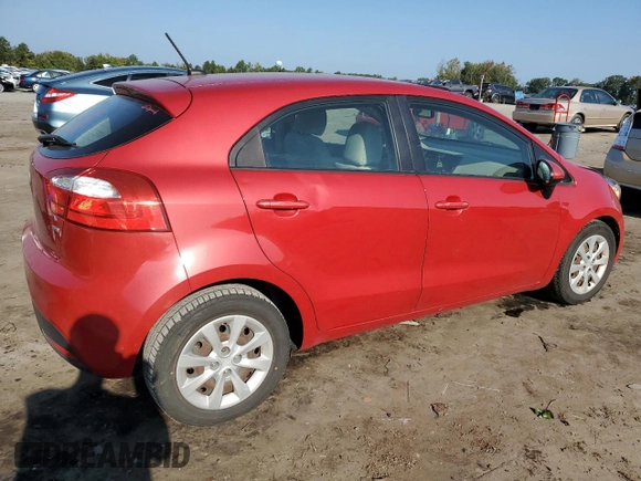 2013 Kia Rio LX with VIN KNADM5A35D6181740, listed as a Copart auction lot 70501354 with 111,062 mi miles and Salvage Title. Bid and sale history available at DreamBid. Image 3.