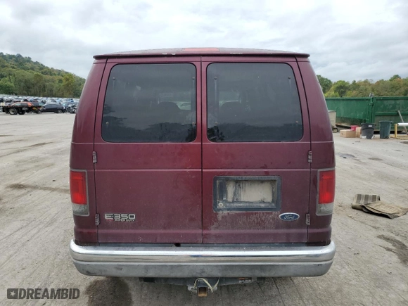 2004 Ford Econoline Wagon XL with VIN 1FBNE31L74HA85481, listed as a Copart auction lot 73530394 with 166,668 mi miles and Salvage Title. Bid and sale history available at carsss.com. Image 6.