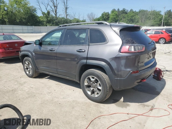 2019 Jeep Cherokee Trailhawk with VIN 1C4PJMBX0KD361639, listed as a Copart auction lot 60549865 with 95,888 mi miles and Salvage title. Bid and sale history available at DreamBid. Image 2.