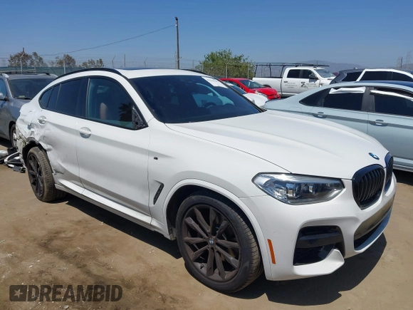 2021 BMW X4 xDrive30i with VIN 5UX2V1C07M9F78742, listed as a IAAI auction lot 42529383 with 40,786 mi miles and . Bid and sale history available at DreamBid. Image 1.