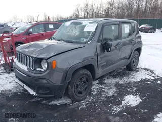 2018 Jeep Renegade Upland Edition with VIN ZACCJBABXJPJ39437, listed as a IAAI auction lot 41259927 with 139,677 mi miles. Bid and sale history available at carsss.com. Image 2.