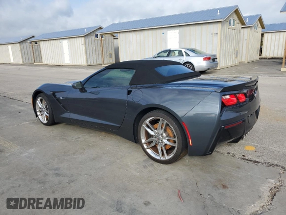 2014 Chevrolet Corvette Z51 3LT z VIN 1G1YM3D77E5125967, wystawiony jako Copart lot #74243324 z przebiegiem Nie podano mil oraz Szkoda całkowita • Salvage title. Historia ofert i sprzedaży dostępna na DreamBid. Obrazek 2.