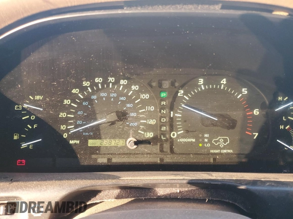 1999 Lexus LX 470 z VIN JT6HT00WXX0056382, wystawiony jako Copart lot #43045035 z przebiegiem 238 727 mil mil oraz Czysty tytuł • Clean title. Historia ofert i sprzedaży dostępna na DreamBid. Obrazek 9.