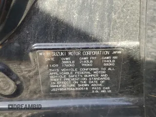 2010 Suzuki SX4 Touring with VIN JS2YB5A70A6300518, listed as a Copart auction lot 45526315 with 161,090 mi miles and Salvage Title. Bid and sale history available at carsss.com. Image 12.