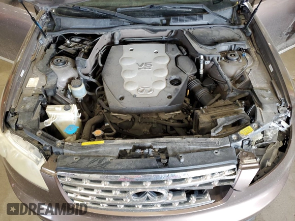 2008 Infiniti FX with VIN JNRAS08W28X210206, listed as a Copart auction lot 55919345 with 186,927 mi miles and Salvage title. Bid and sale history available at DreamBid. Image 12.