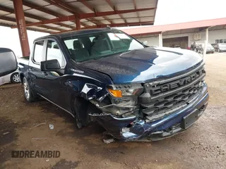 2022 Chevrolet Silverado 1500 Custom with VIN 3GCPDBEK2NG522754, listed as a IAAI auction lot 41446911 with 19,575 mi miles. Bid and sale history available at carsss.com. Image 1.