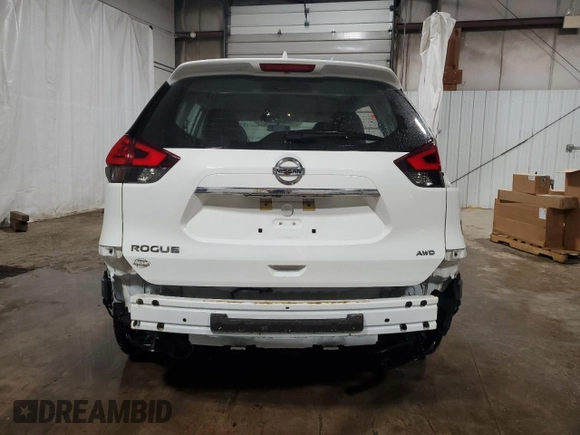2017 Nissan Rogue SV with VIN KNMAT2MV3HP575466, listed as a Copart auction lot 51775755 with 133,224 mi miles and Salvage Title. Bid and sale history available at carsss.com. Image 6.