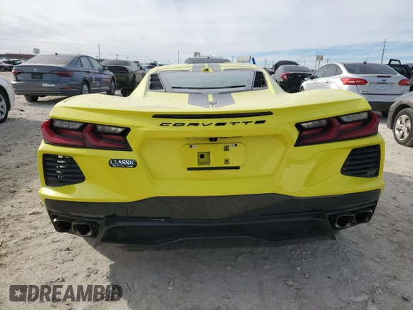 2021 Chevrolet Corvette 3LT with VIN 1G1YC2D4XM5105231, listed as a Copart auction lot 81919184 with 11,529 mi miles and Salvage Title. Bid and sale history available at carsss.com. Image 6.