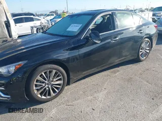 2023 Infiniti Q50 Luxe with VIN JN1EV7BP6PM513012, listed as a IAAI auction lot 41751813 with 7,064 mi miles and . Bid and sale history available at DreamBid. Image 6.