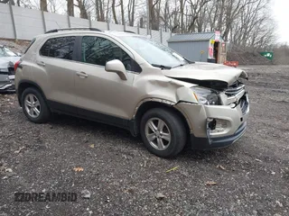 2016 Chevrolet Trax LT with VIN 3GNCJPSB1GL214016, listed as a IAAI auction lot 41971482 with 111,744 mi miles. Bid and sale history available at carsss.com. Image 1.