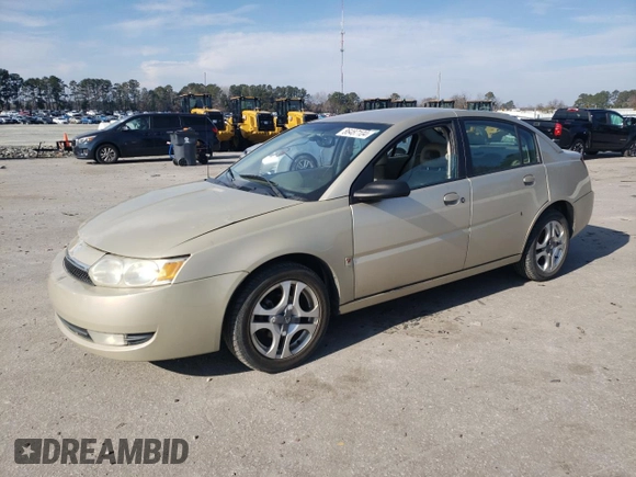 2003 Saturn ION with VIN 1G8AL52F83Z202931, listed as a Copart auction lot 86487104 with 180,644 mi miles and Salvage Title. Bid and sale history available at carsss.com. Image 1.