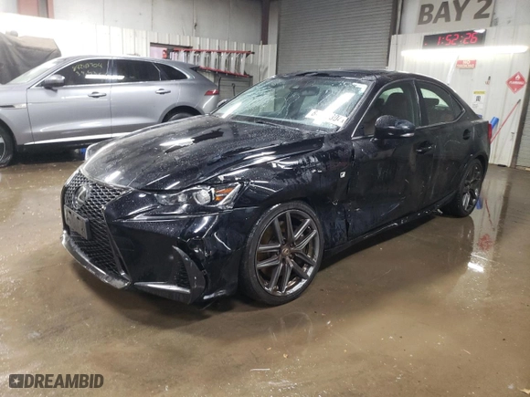 2020 Lexus IS with VIN JTHG81F25L5043275, listed as a Copart auction lot 84169304 with 75,642 mi miles and Salvage Title. Bid and sale history available at carsss.com. Image 1.