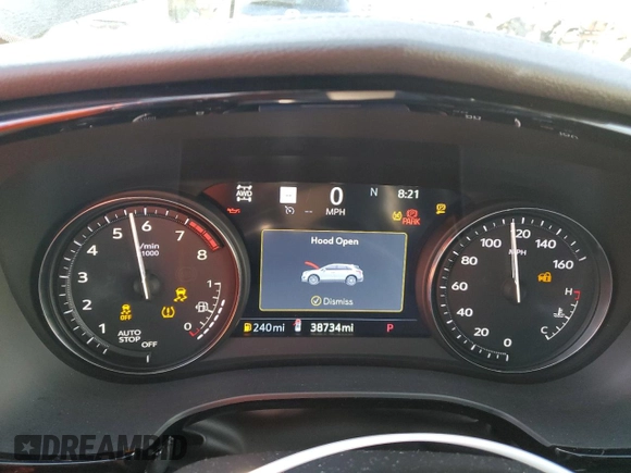 2023 Cadillac XT5 AWD Sport with VIN 1GYKNGRS6PZ131182, listed as a Copart auction lot 49907105 with 38,734 mi miles and Salvage title. Bid and sale history available at DreamBid. Image 9.